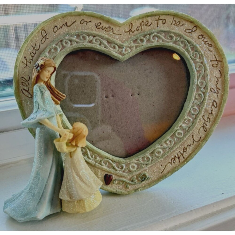 Vintage Foundations Mother/Child Photo Frame Enesco Heart Picture Gift Present